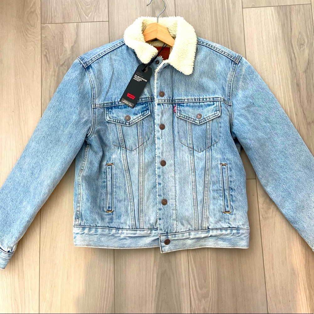 Levi’s Original Exboyfriend Sherpa Jean Jacket New With Tags!